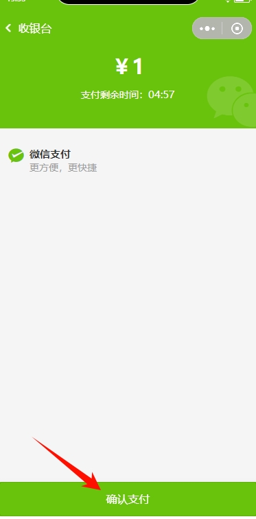 淘集停车费确认缴费页面